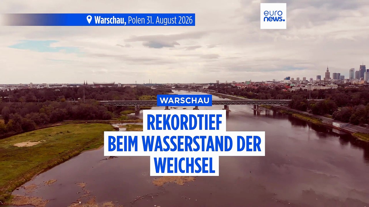 Weichsel trocknet vor unseren Augen aus: Wasserstand auf Rekordtief