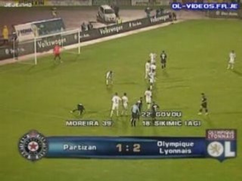 lyon vs partizan belgrade (amical) 23/07/08