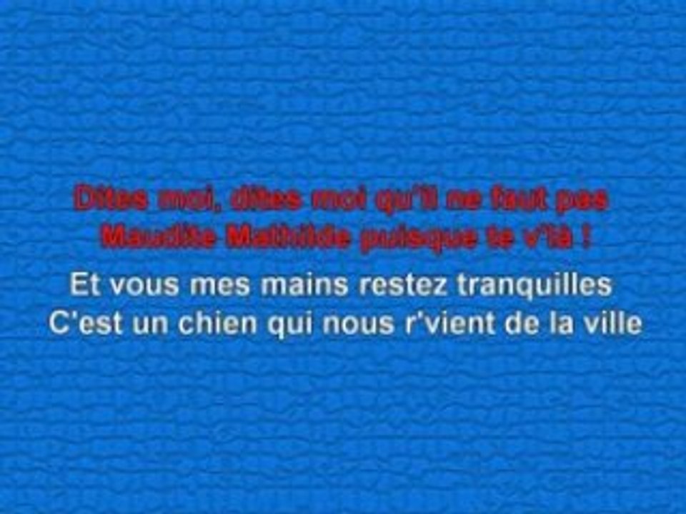 Karaoke.Jacques Brel.Mathilde