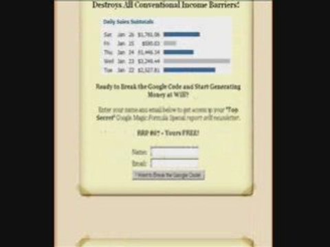 Google Magic Formula - Start Earning $1000++ On Clickbank!