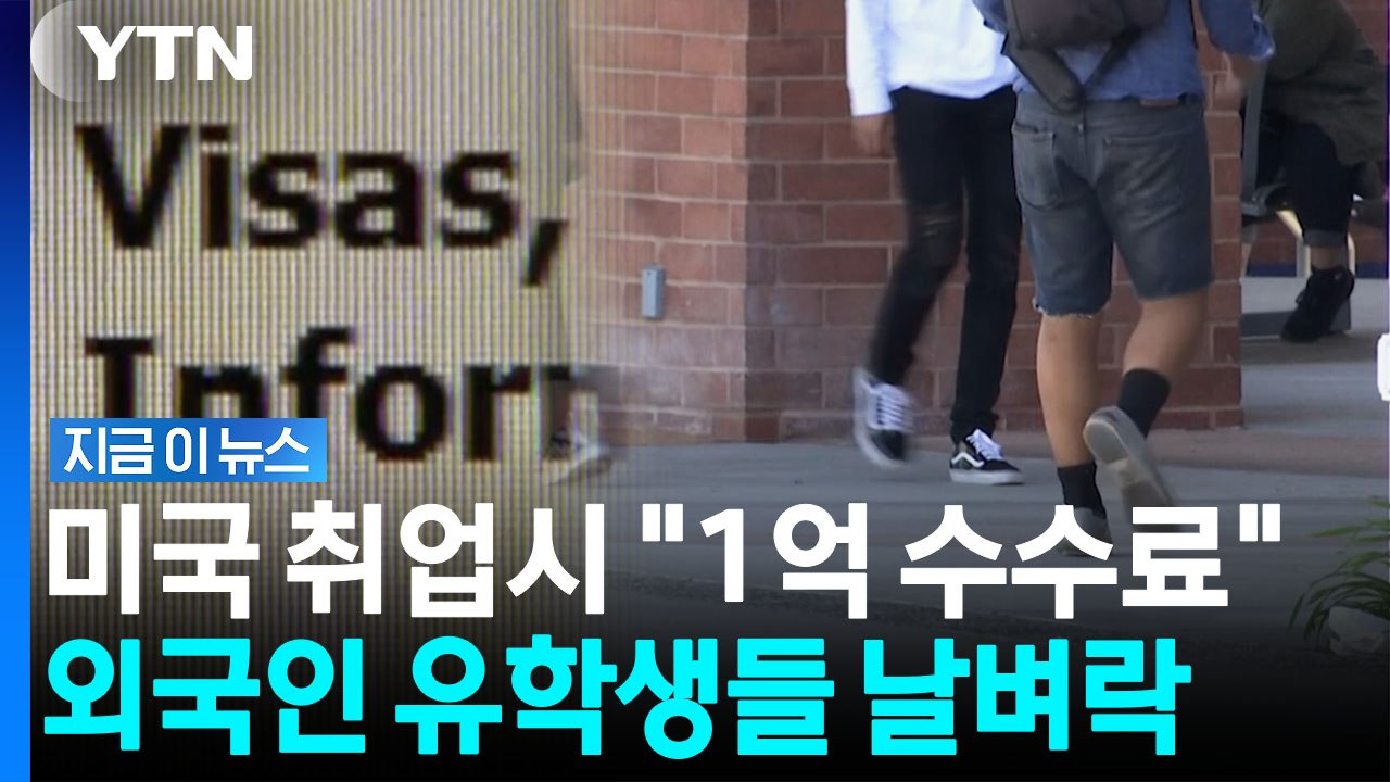 "유학생 취업하려면 1.4억 내라"…트럼프 정부, 두려운 조짐 [지금이뉴스] / YTN