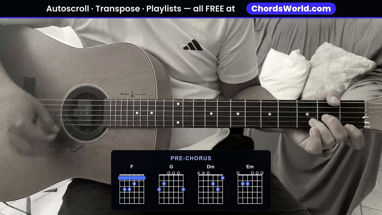 "kiss me" Guitar Chords/Tabs Playthrough by Ariana Grande