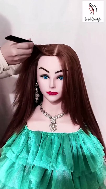 Front hairstyle in open hair #hairstyling #hairtutorial #hairstyles #hairstyle #easyhairstyles