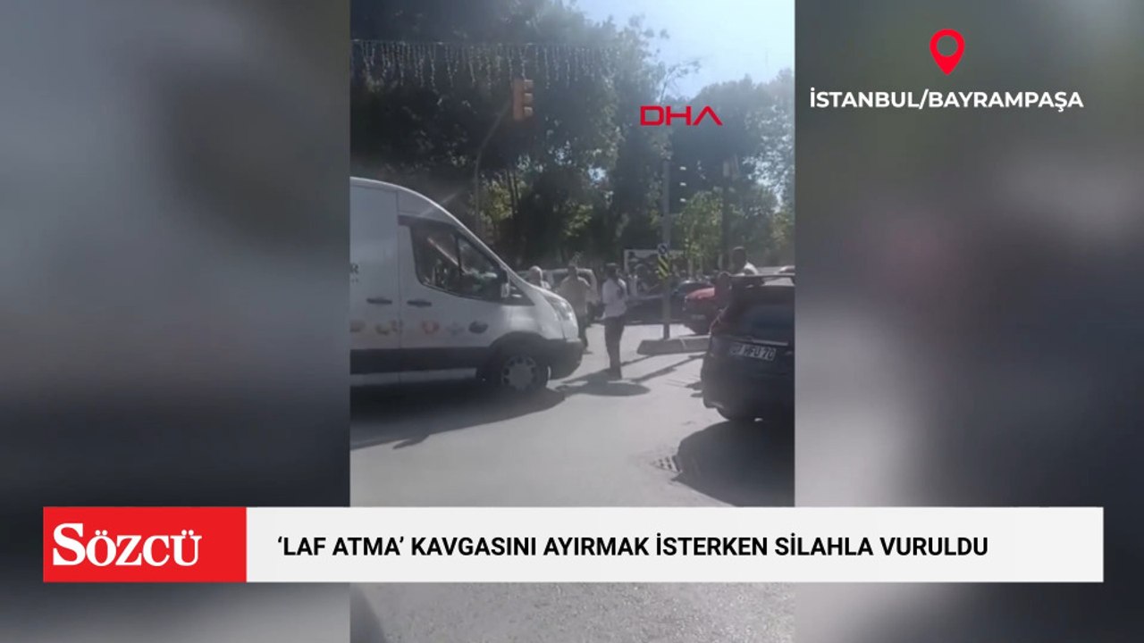 Bayrampaşa’da 'laf atma' kavgasını ayırmak isterken silahla vuruldu: 2 yaralı