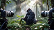 Gorilla : The gentle giant of the rainforest with remarkable intelligence