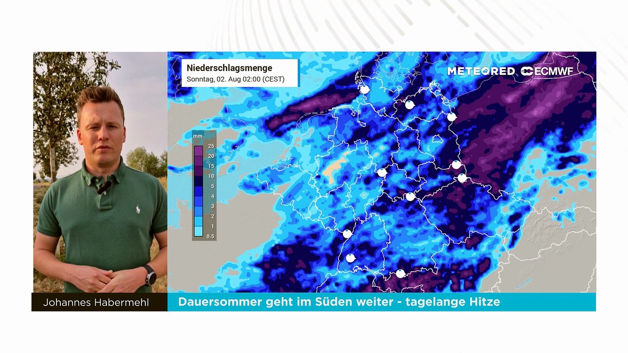 Dauersommer geht im süden weiter - tagelange hitze