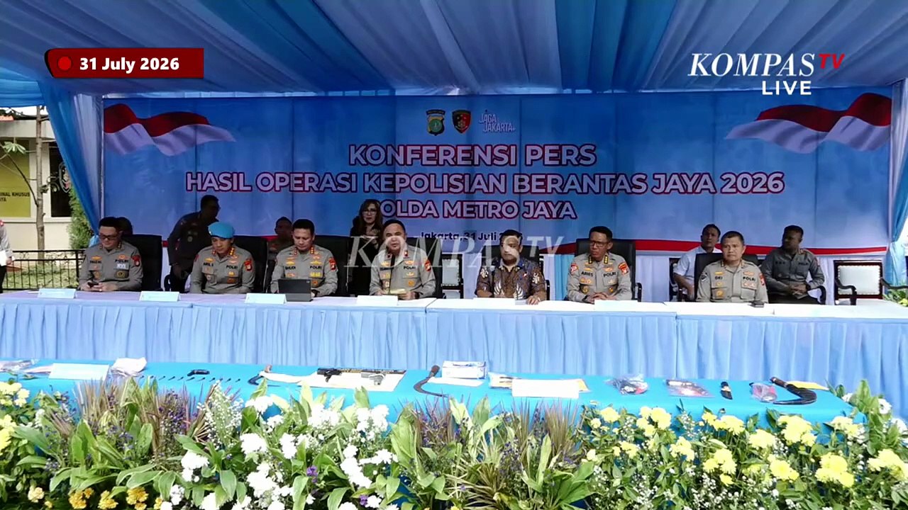 FULL! Polda Metro Ungkap 769 Kasus Curanmor, 729 Tersangka Ditangkap dan 11 Senjata Api Disita