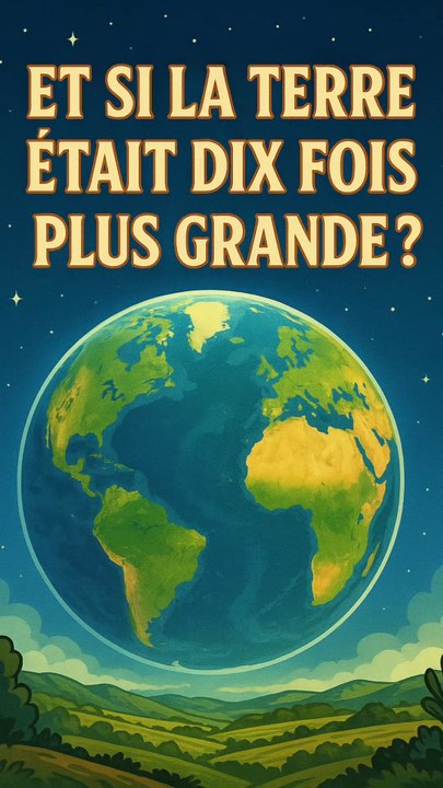 Et si la Terre était 10x plus grande ?🚀