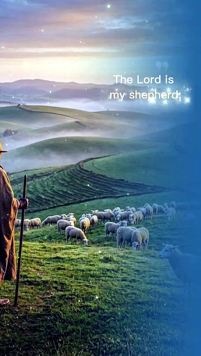 The Lord Is My Shepherd | Psalm 23:1 | Daily Bible Quote