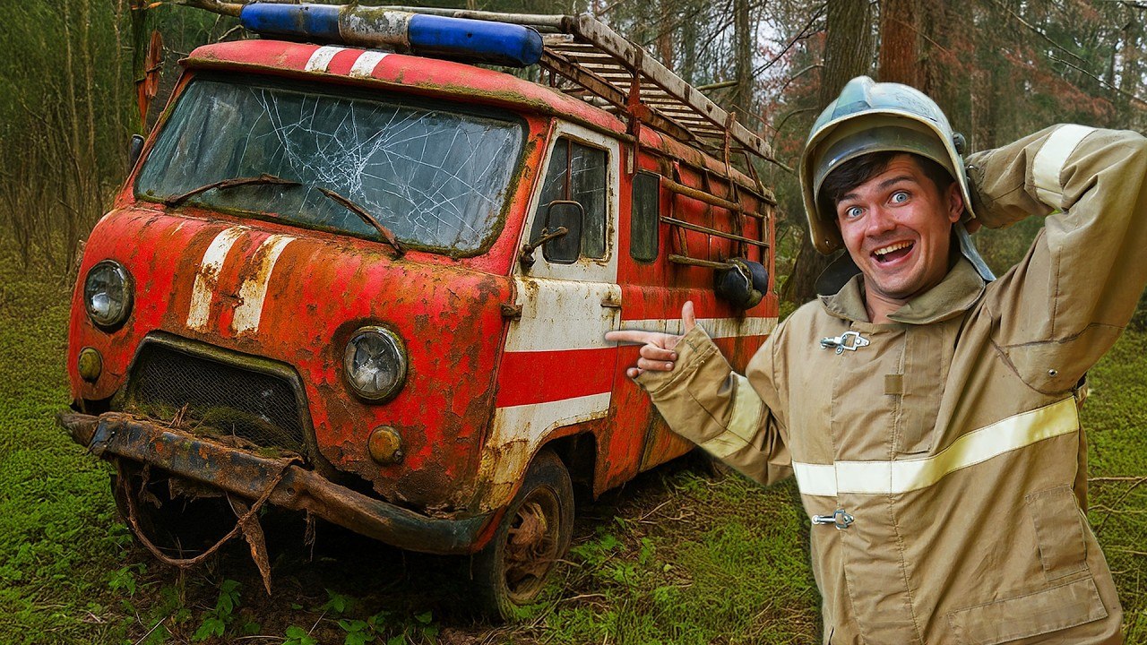 We Bring a Forgotten Fire Truck Back to Life After 30 Years in the Woods!