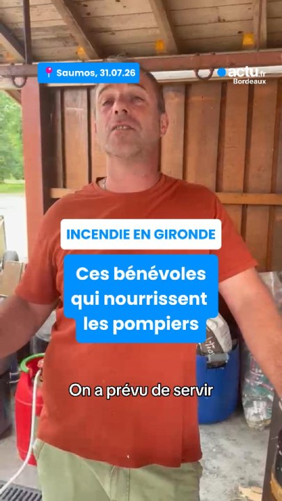 "C'était une évidence" : ces bénévoles préparent à manger pour les pompiers sur le front de l'incendie en Gironde
