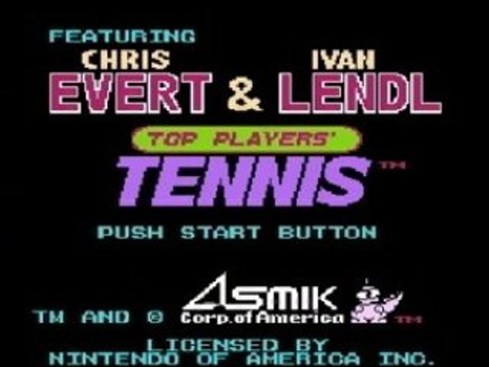 Event and Lendl Top Players Tennis (NES)