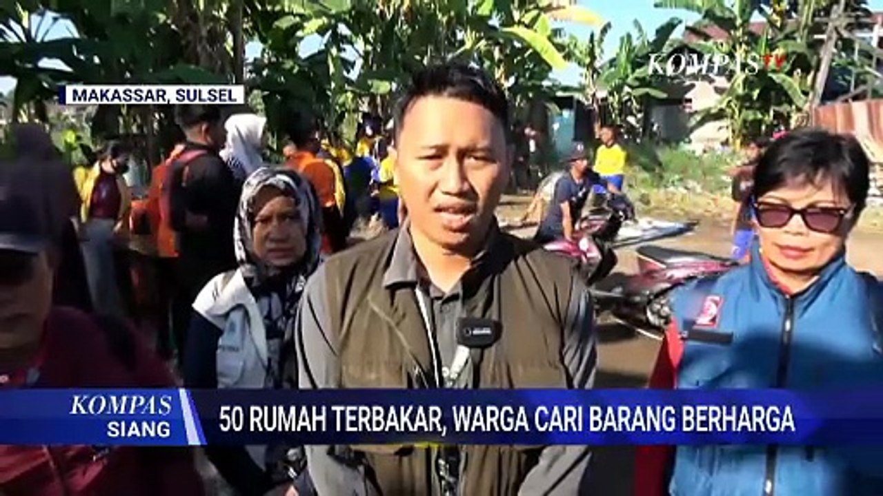 Pasca-Kebakaran 50 Rumah di Makassar, Warga Kembali ke Lokasi untuk Selamatkan Barang Berharga