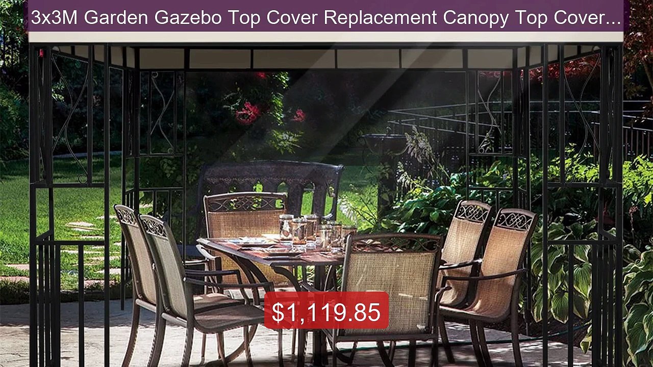 3x3M Garden Gazebo Top Cover Replacement Canopy Top Cover Suns... -- Best Buy 2026 | Great Quality!