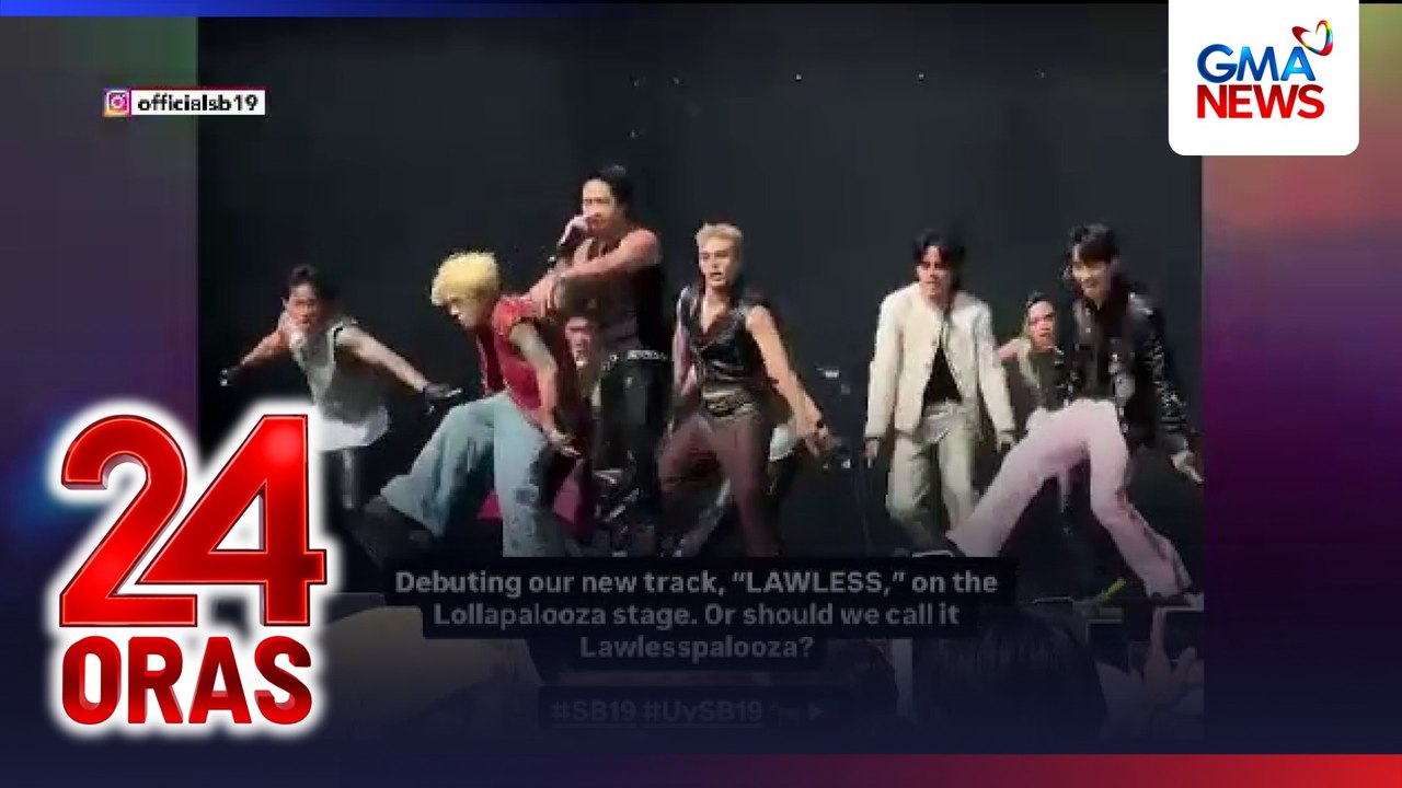 SB19, pasabog Lollapalooza performance; live simulcast, inabangan ng Pinoy A'TINs | 24 Oras