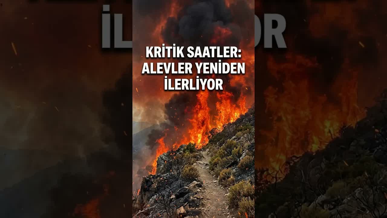 Gömeç'ten Ayvalık'a Ulaşan Yangın Yeniden Etkisini Artırdı!