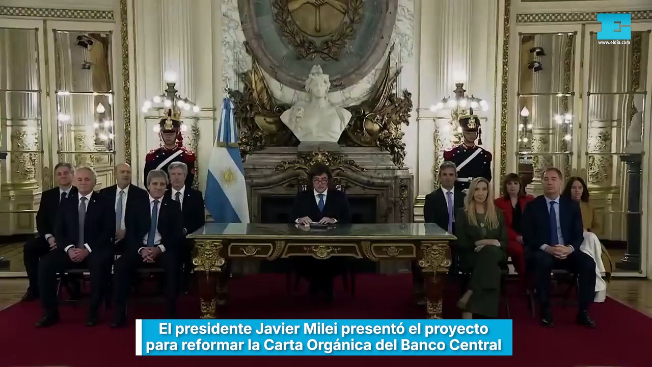 El presidente Javier Milei presentó anoche en cadena nacional el proyecto para reformar la Carta Orgánica del Banco Central