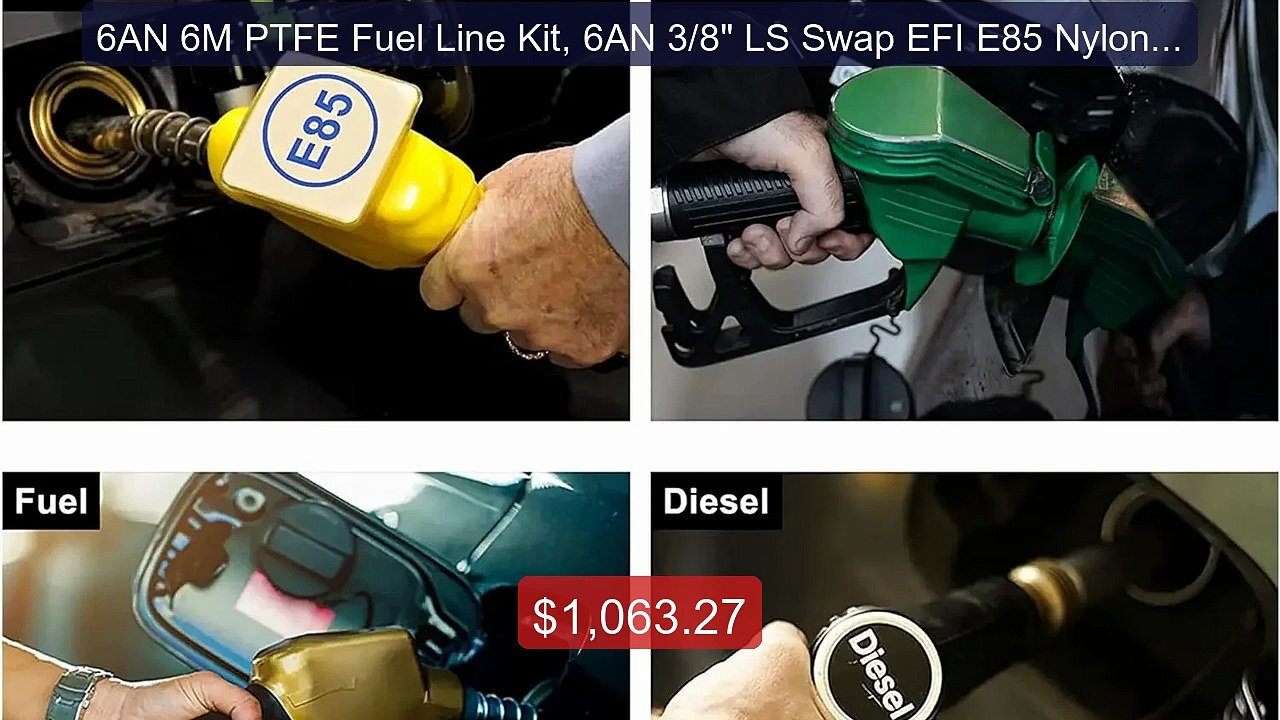 6AN 6M PTFE Fuel Line Kit, 6AN 3/8" LS Swap EFI...