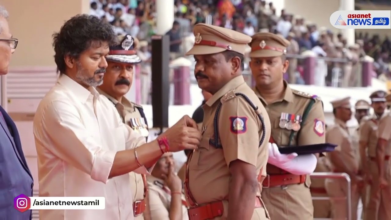 தமிழ்நாடு காவல் துறையின் சிறப்பு விருதுகள் விழா: விருது வழங்கி சிறப்பித்த முதலமைச்சர் விஜய்!