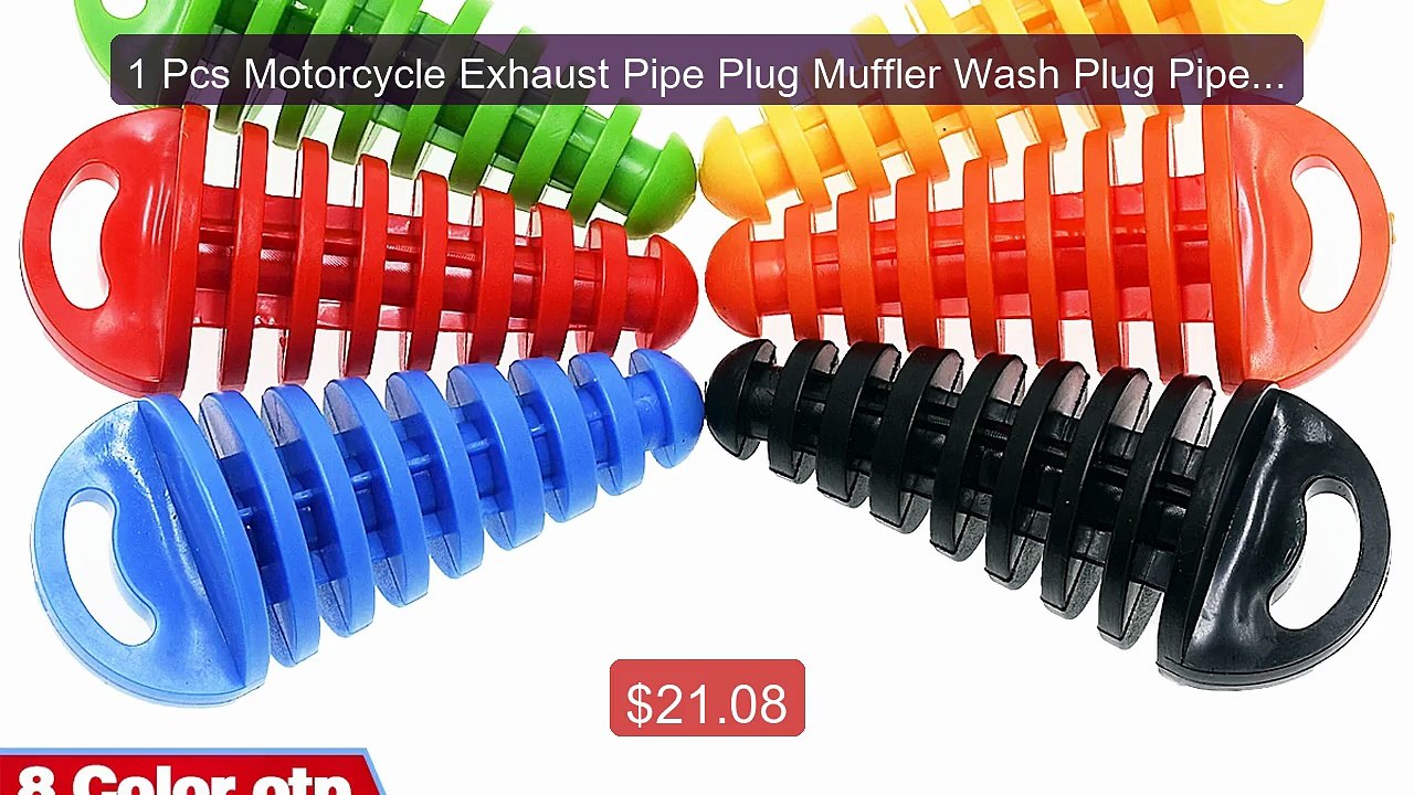 1 Pcs Motorcycle Exhaust Pipe Plug Muffler Wash...