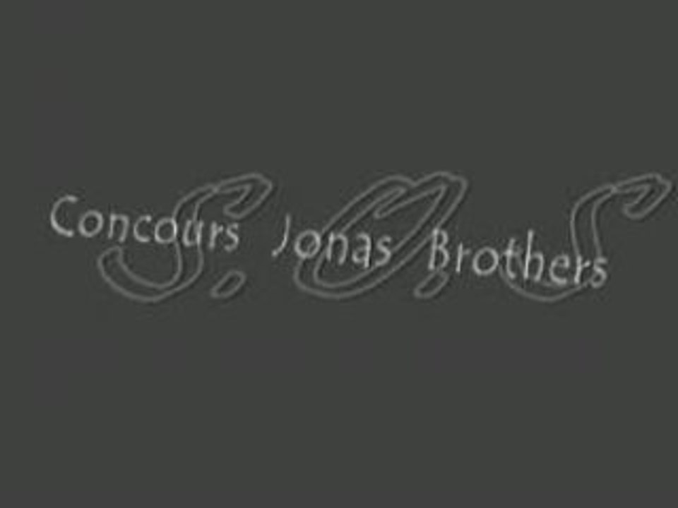 Concours Jonas Brothers