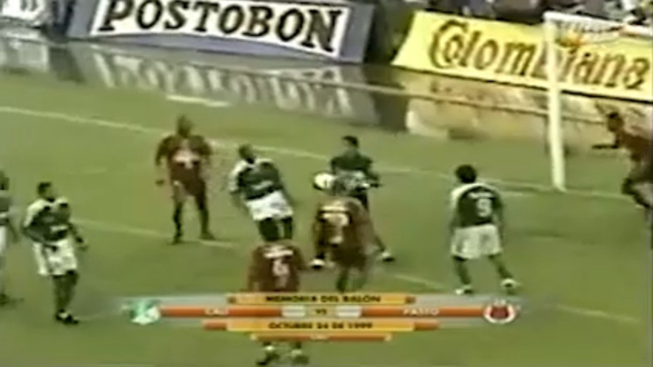 Deportivo Cali 2x0 Deportivo Pasto - Copa Mustang 1999 (Finalización - Fecha 16) - Goles y Resumen - RCN (2012)