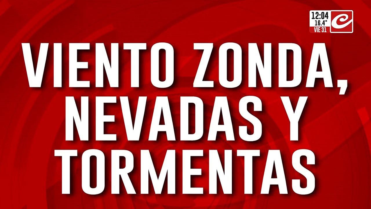 Fin de semana bajo el agua: se espera viento zonda, nevadas y tormentas