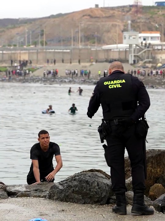 Día 1 tras la llegada masiva de migrantes a Ceuta
