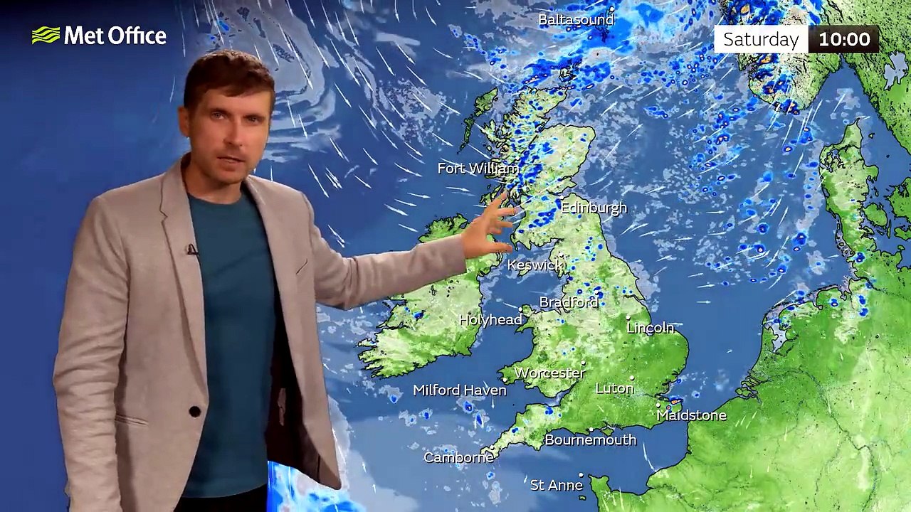 Met Office Friday Weather Forecast 31/07/2026