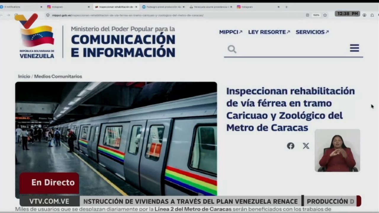 Rehabilitación de la vía férrea en la Línea 2 del Metro de Caracas agilizará traslado de pasajeros