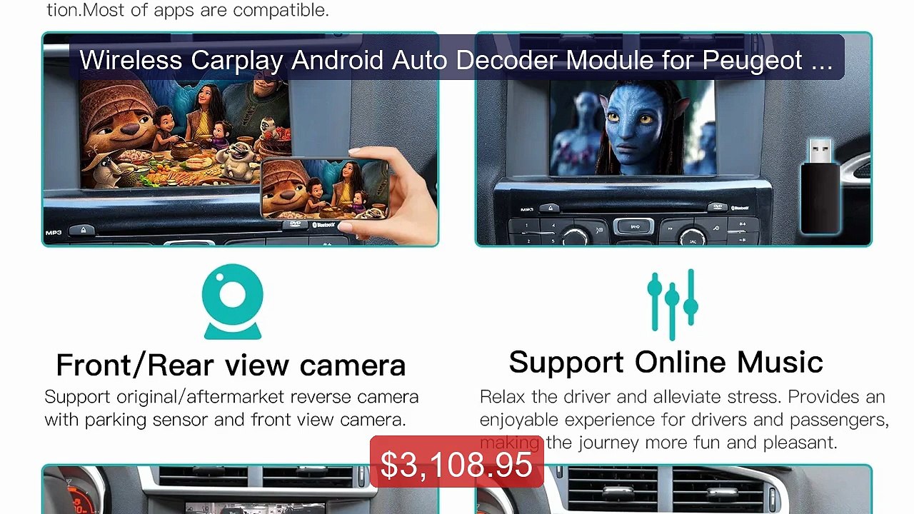 Wireless Carplay Android Auto Decoder Module for Peugeot Citr... -- Amazing Value 2026 | Must Have!