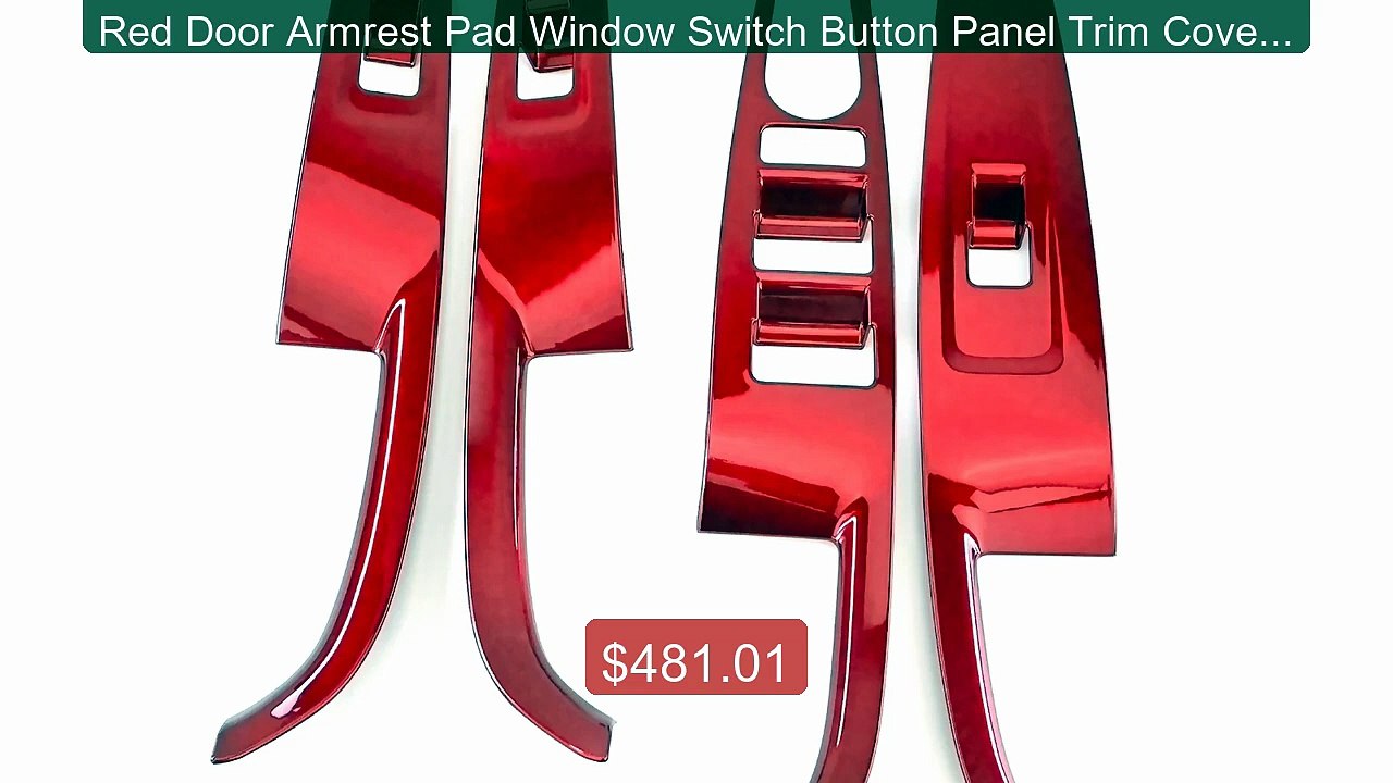Red Door Armrest Pad Window Switch Button Panel Trim Cover For... -- Hot Deal 2026 | Limited Offer!