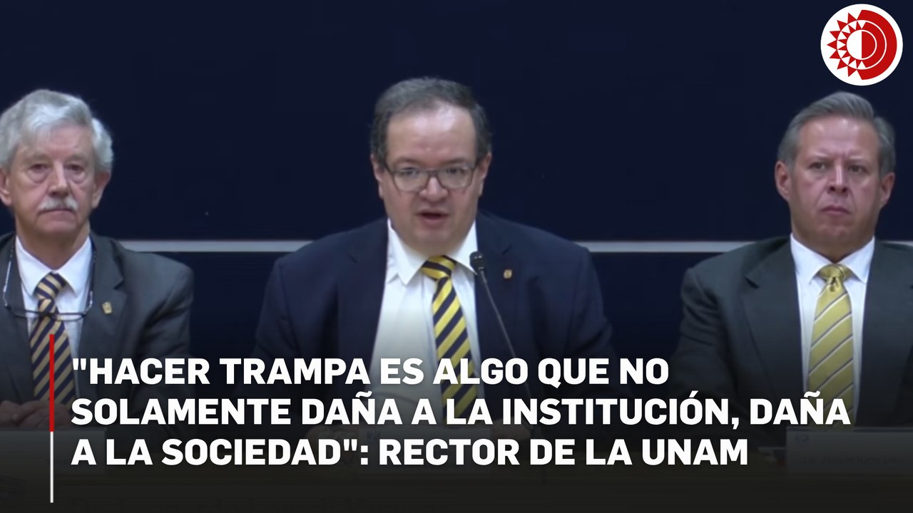 Rector de la UNAM anuncia examen de control por irregularidades