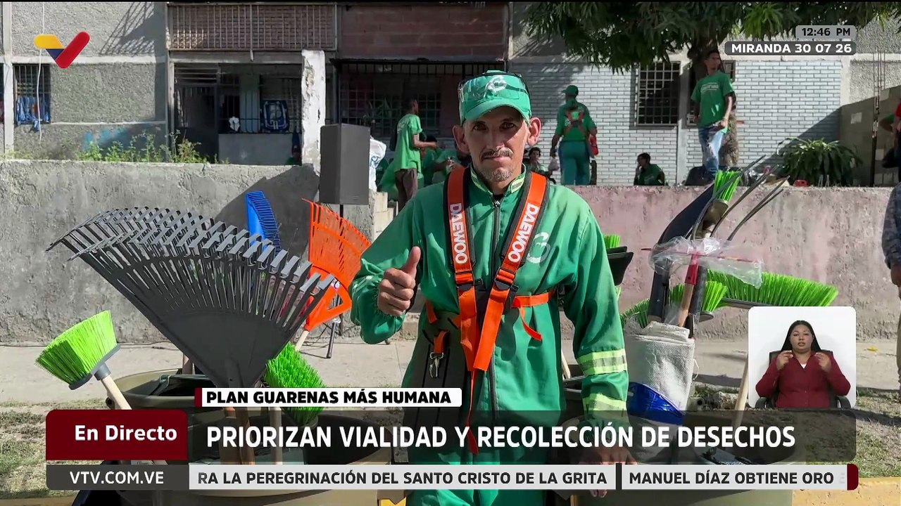 Guarenas se transforma con plan de recolección de desechos sólidos y mantenimiento urbano