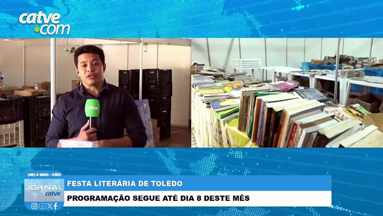 5ª edição da Festa Literária de Toledo começa neste sábado (1º)