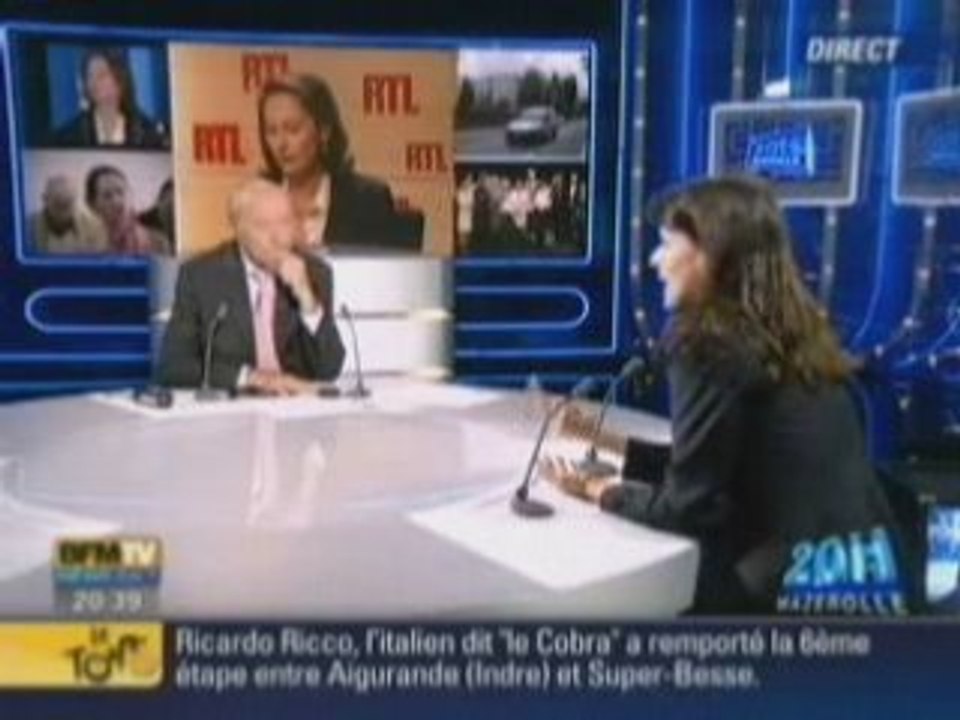 S. Royal : Aurélie Filippetti interview sur BFM TV