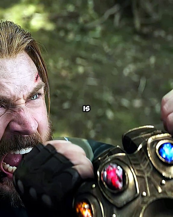 Why did Thanos make such a strange face when Captain America grabbed the Gauntlet during the Battle of Wakanda?