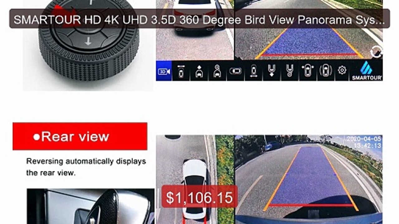 SMARTOUR HD 4K UHD 3.5D 360 Degree Bird View Panorama Syste... -- Top Pick 2026 | Unbeatable Price!