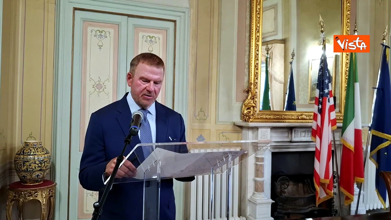 "Grazie mille", il saluto in italiano di Ambasciatore Usa Fertitta dopo firma Pax Silica a Brindisi