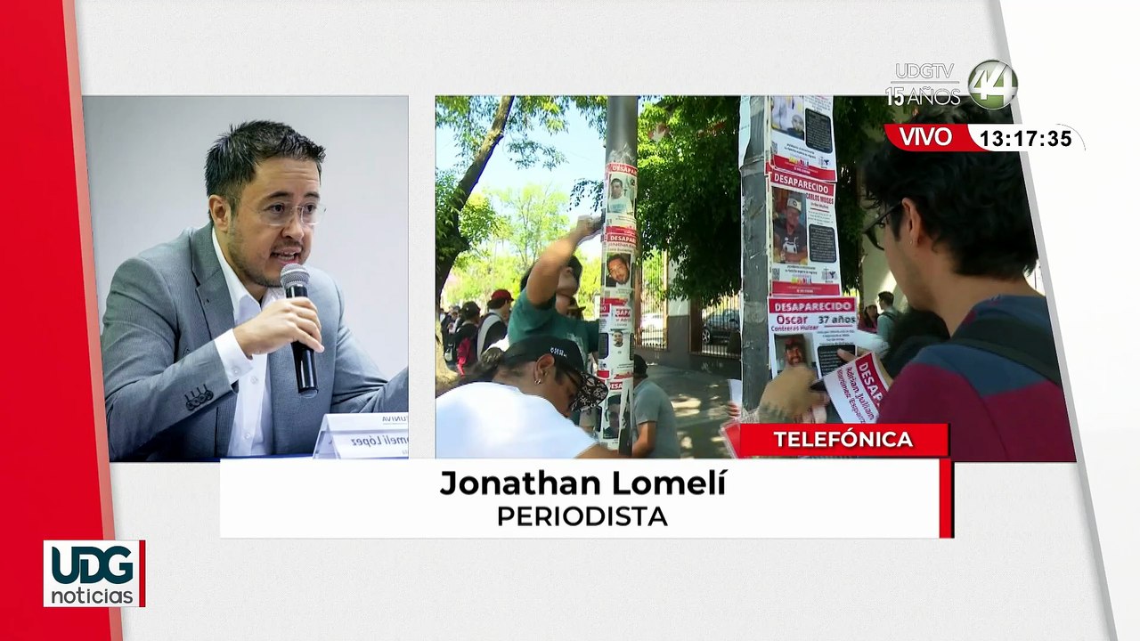 Jonathan Lomelí habla sobre la posición de Jalisco en desapariciones