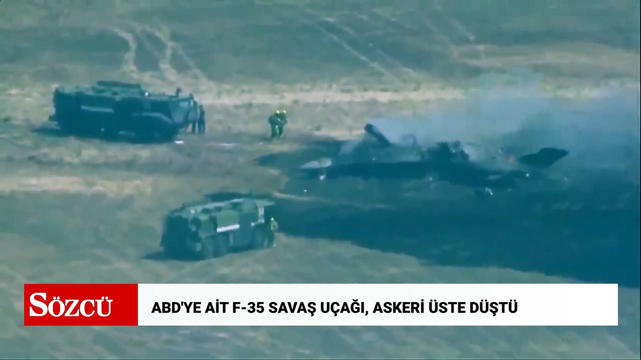 ABD'ye ait F-35 savaş uçağı, askeri üste düştü