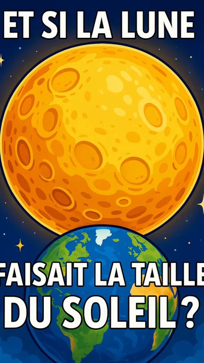 Et si la Lune faisait la taille du Soleil ?🚀