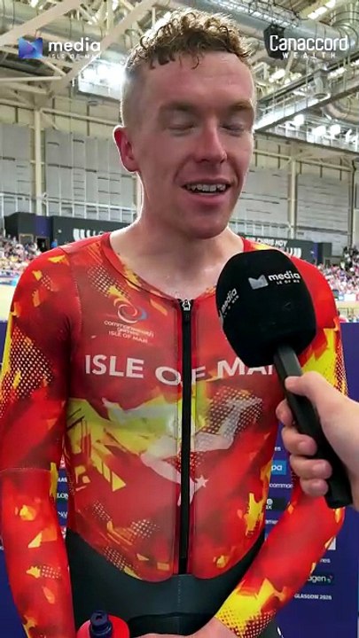 Isle of Man's Matthew Bostock after finishing fourth in the 2026 Commonwealth Games' individual pursuit