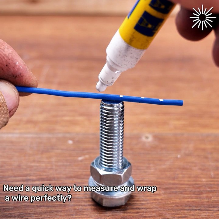 Quick and clean wire wrapping hack 🔧