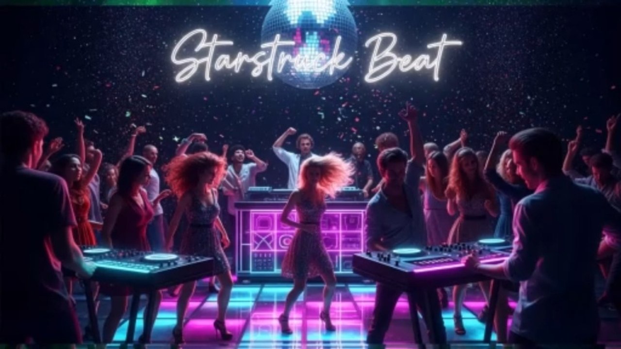 Starstruck Beat [Verso 1 (English)] Starstruck beat, the beat ignites Dance floor burns, love excites Strings blast loud, the rhythm’s tight With this disco, we take flight [Verso 2 (English) Glitter rains wild, the crowd’s on fire Every move we make, des