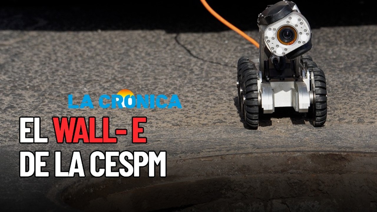 'Wall-E', el robot que recorre las entrañas de Mexicali para prevenir colapsos en el drenaje