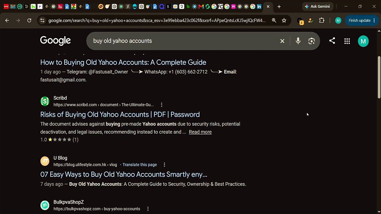 Top Sites to Buy Yahoo Accounts (PVA, Aged, Bulk Options)