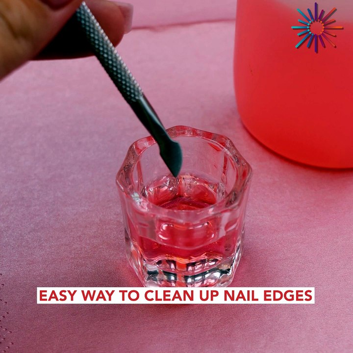 Simple hack for a perfect nail finish💅✨