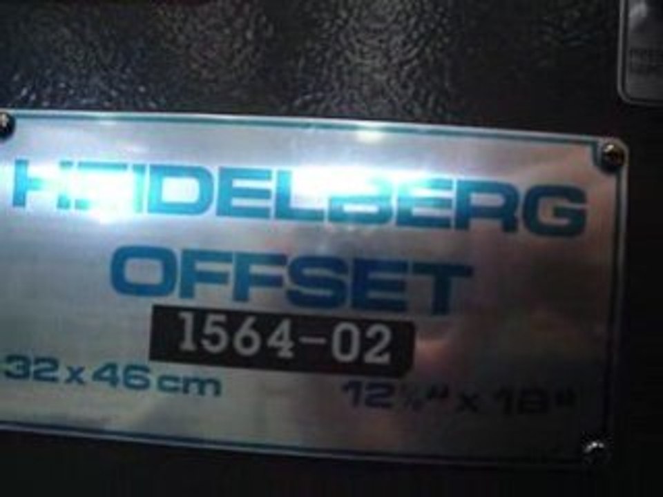 Machine offset-HEIDELBERG GTO 46 ref 01165 morlans euroma