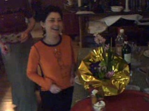 chez Marie Dessert de Paques avec les neveux 2005